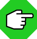 Green Finger Pointing to the right